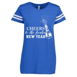 Cheers To The Freakin New Year Funny Gift For New Years Eve Cool Gift Enza Ladies Jersey Football T-Shirt