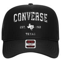 Converse Texas TX Vintage High Crown Mesh Back Trucker Hat