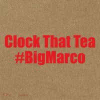 Clock That Tea #Bigmarco Cotton Canvas Backpack