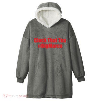 Clock That Tea #Bigmarco Hooded Wearable Blanket