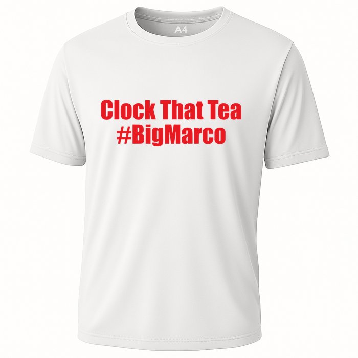 Clock That Tea #Bigmarco Cooling Performance Crew T-Shirt