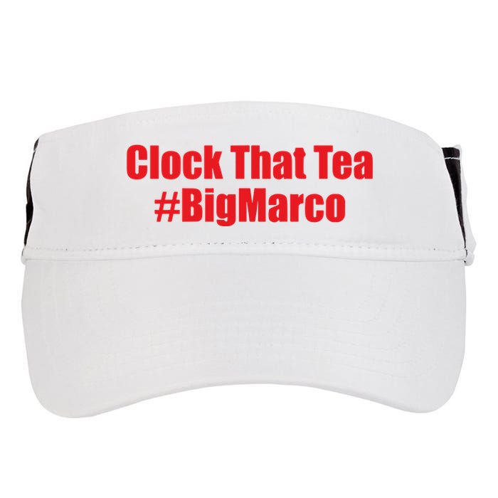 Clock That Tea #Bigmarco Adult Drive Performance Visor