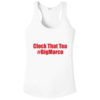 Clock That Tea #Bigmarco Ladies PosiCharge Competitor Racerback Tank