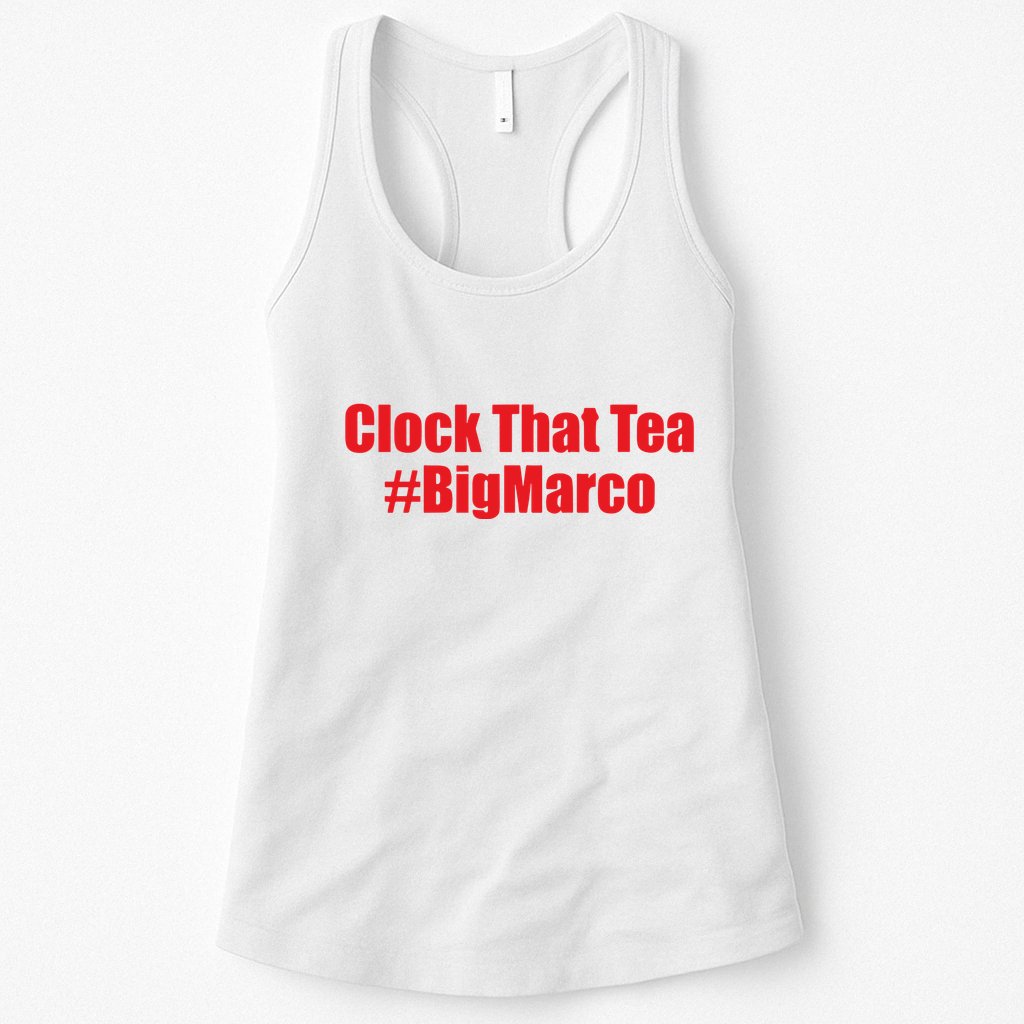 Clock That Tea #Bigmarco Womens Tank Top