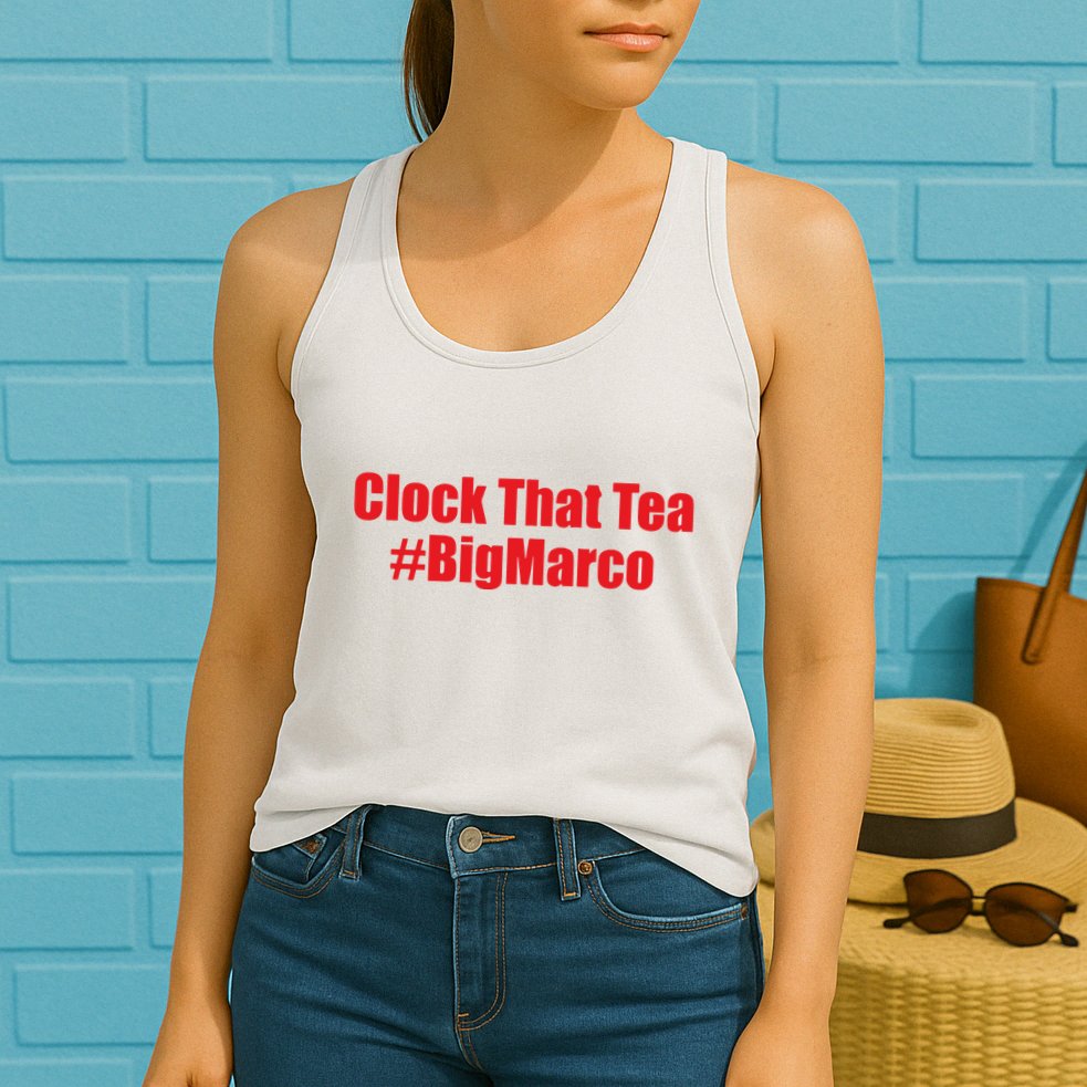 Clock That Tea #Bigmarco Womens Tank Top