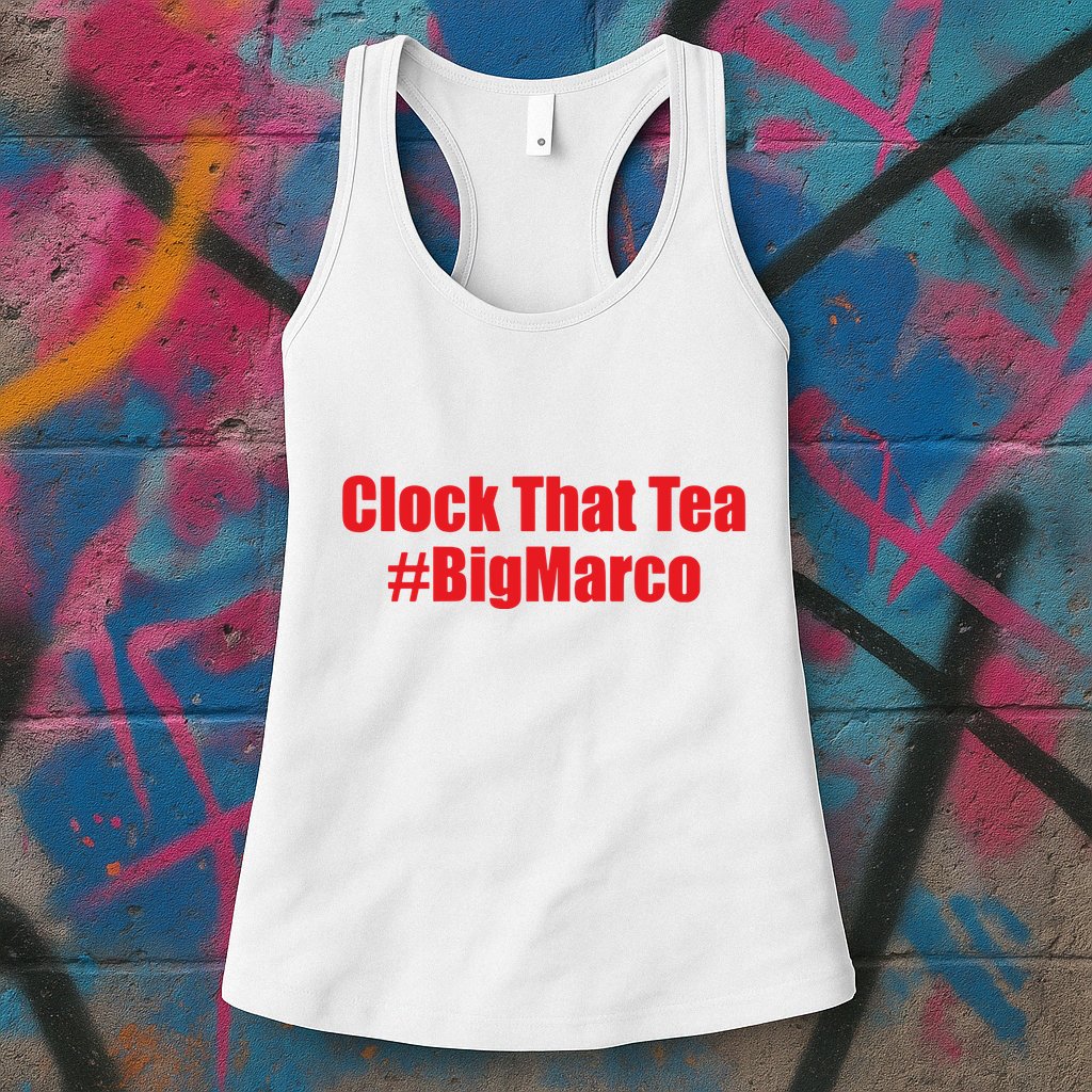Clock That Tea #Bigmarco Womens Tank Top