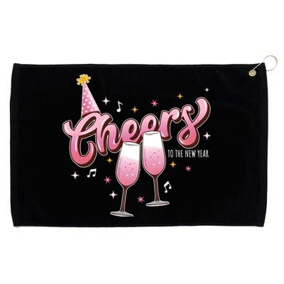 Cheers To The New Year 2024 Happy New Year Drinking Team Grommeted Golf Towel