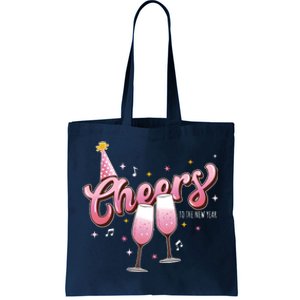 Cheers To The New Year 2024 Happy New Year Drinking Team Tote Bag