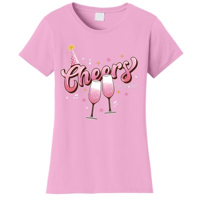 Cheers To The New Year 2024 Happy New Year Drinking Team Women's T-Shirt