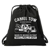 Camel Towing Tow Truck Humor Camel Towing  Drawstring Bag