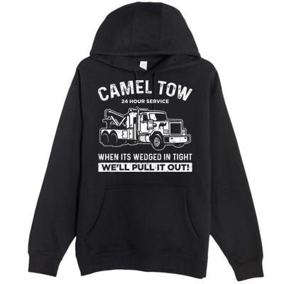 Camel Towing Tow Truck Humor Camel Towing  Premium Pullover Hoodie