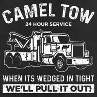 Camel Towing Tow Truck Humor Camel Towing  Golf Towel