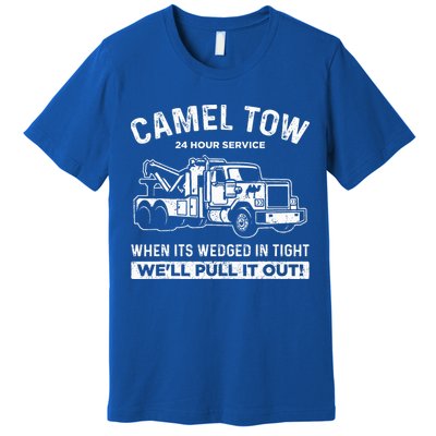 Camel Towing Tow Truck Humor Camel Towing  Premium T-Shirt