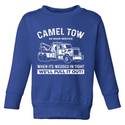 Camel Towing Tow Truck Humor Camel Towing  Toddler Sweatshirt
