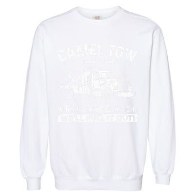 Camel Towing Tow Truck Humor Camel Towing  Garment-Dyed Sweatshirt