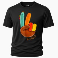 Cute Thanksgiving Turkey Peace Sign Grateful Performance Shirt