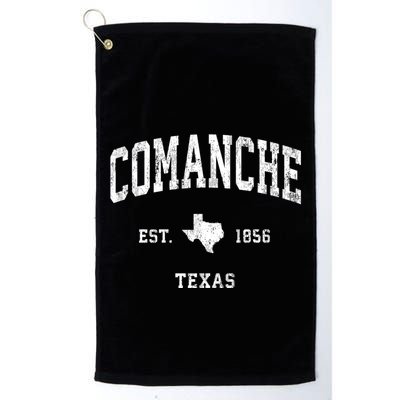 Comanche Texas Tx Vintage Athletic Sports Golf Towel