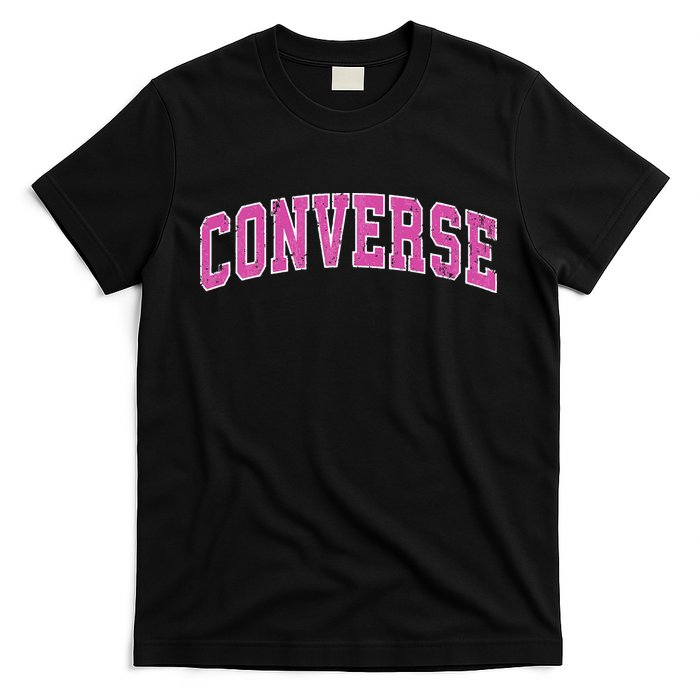 Converse Texas TX Vintage Sports Design Pink Design T-Shirt