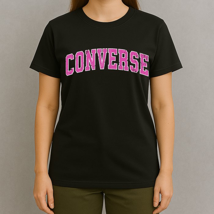 Converse Texas TX Vintage Sports Design Pink Design T-Shirt
