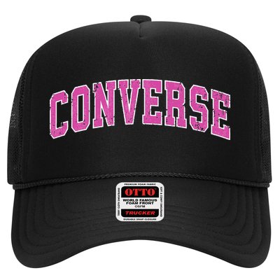 Converse Texas TX Vintage Sports Design Pink Design Trucker Hat