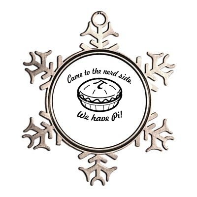 Come To The Nerd Side We Have Pi Metallic Star Ornament