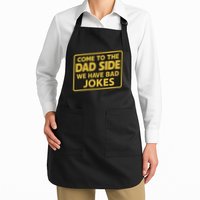 Come To The Dad Side We Have Bad Jokes Funny Parody Meme Apron