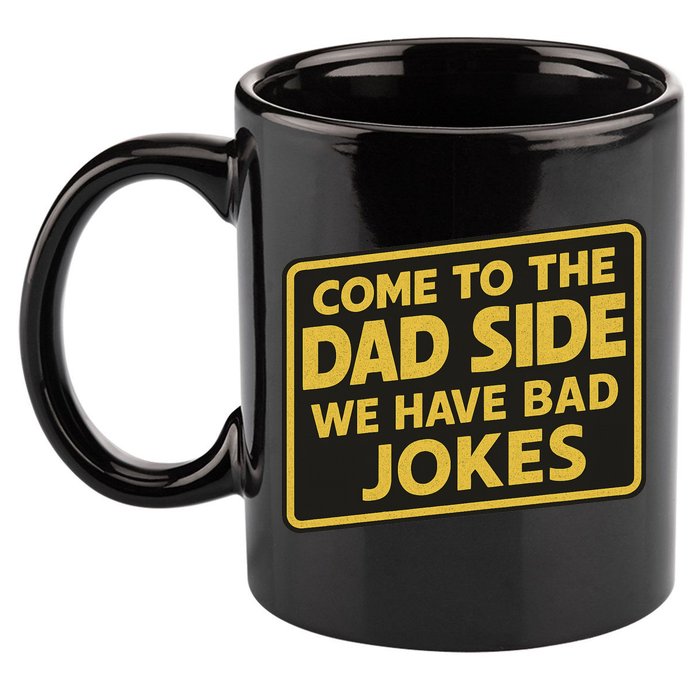 Come To The Dad Side We Have Bad Jokes Funny Parody Meme 11oz C Handle Ceramic Mug