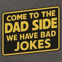 Come To The Dad Side We Have Bad Jokes Funny Parody Meme Cotton Canvas Backpack