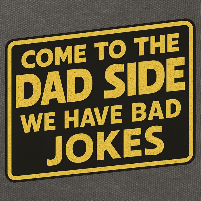 Come To The Dad Side We Have Bad Jokes Funny Parody Meme Cotton Canvas Backpack