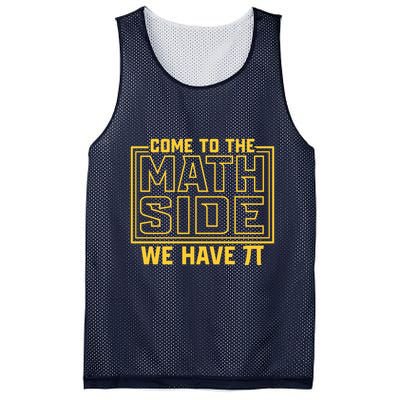 Come To The Math Side We Have Pi Mesh Reversible Basketball Jersey Tank