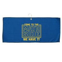 Come To The Math Side We Have Pi Large Microfiber Waffle Golf Towel