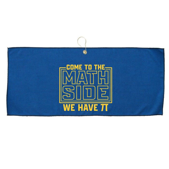 Come To The Math Side We Have Pi Large Microfiber Waffle Golf Towel