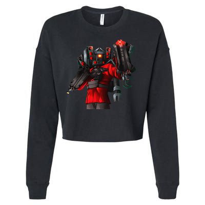 Cameraman Toilet Tvman Speakerman Birthday Cropped Pullover Crew