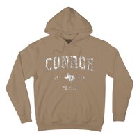 Conroe Texas Tx Vintage Athletic Sports Hoodie