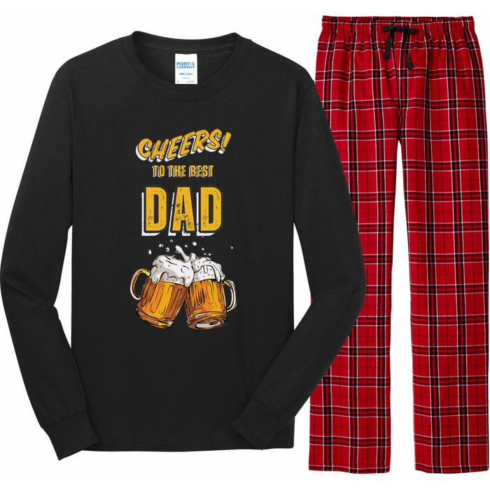 Cheers To The Dad Beer Mugs Celebration Long Sleeve Pajama Set