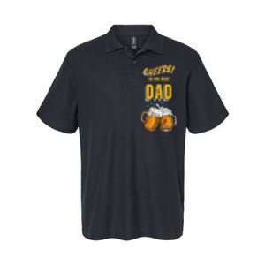 Cheers To The Dad Beer Mugs Celebration Softstyle Adult Sport Polo