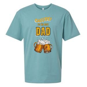 Cheers To The Dad Beer Mugs Celebration Sueded Cloud Jersey T-Shirt