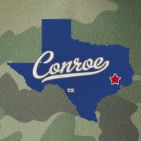 Conroe Texas TX Map Legacy Tie Dye Trucker Hat