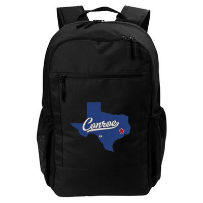 Conroe Texas TX Map Backpack