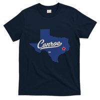Conroe Texas TX Map T-Shirt