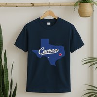 Conroe Texas TX Map T-Shirt