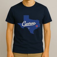 Conroe Texas TX Map T-Shirt