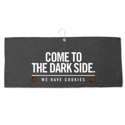 Come To The Dark Side We Have Cookies Funny Large Microfiber Waffle Golf Towel