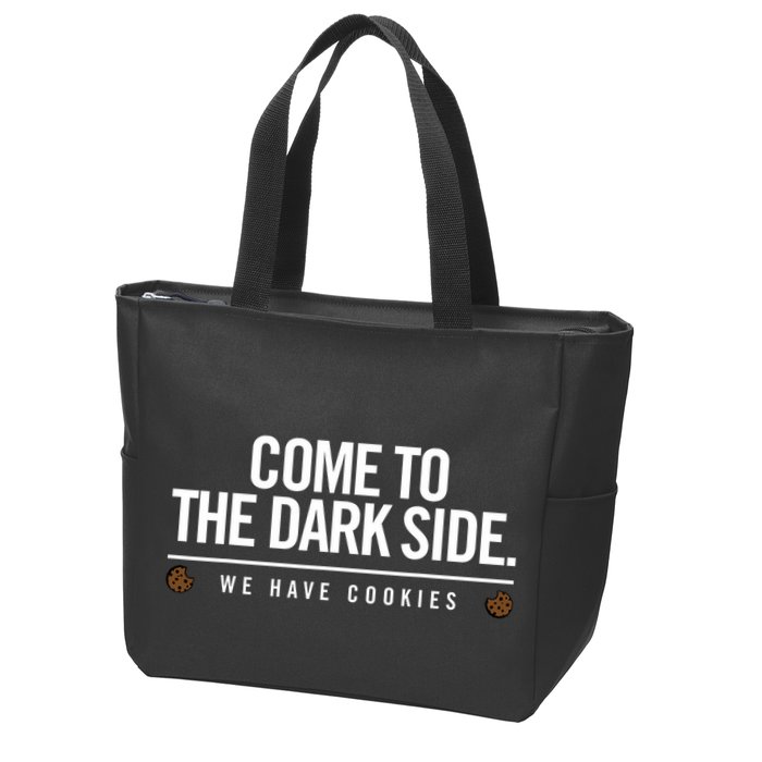 Come To The Dark Side We Have Cookies Funny Zip Tote Bag