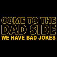 Come To The Dad Side We Have Bad Jokes Funny Father's Day Wool Snapback Cap