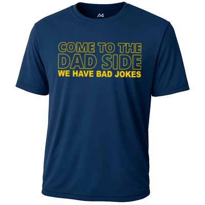 Come To The Dad Side We Have Bad Jokes Funny Father's Day Performance Shirt