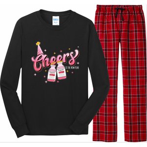 Cheers To The New Year Icu Nurse 2024 Happy New Year Nurse Meaningful Gift Long Sleeve Pajama Set