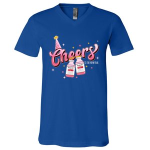 Cheers To The New Year Icu Nurse 2024 Happy New Year Nurse Meaningful Gift V-Neck T-Shirt