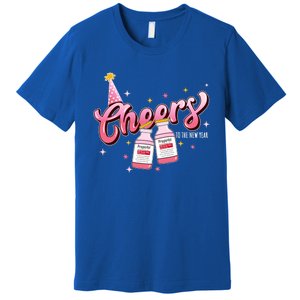 Cheers To The New Year Icu Nurse 2024 Happy New Year Nurse Meaningful Gift Premium T-Shirt