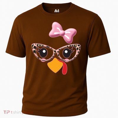Cute Thanksgiving Turkey Girl Performance Shirt